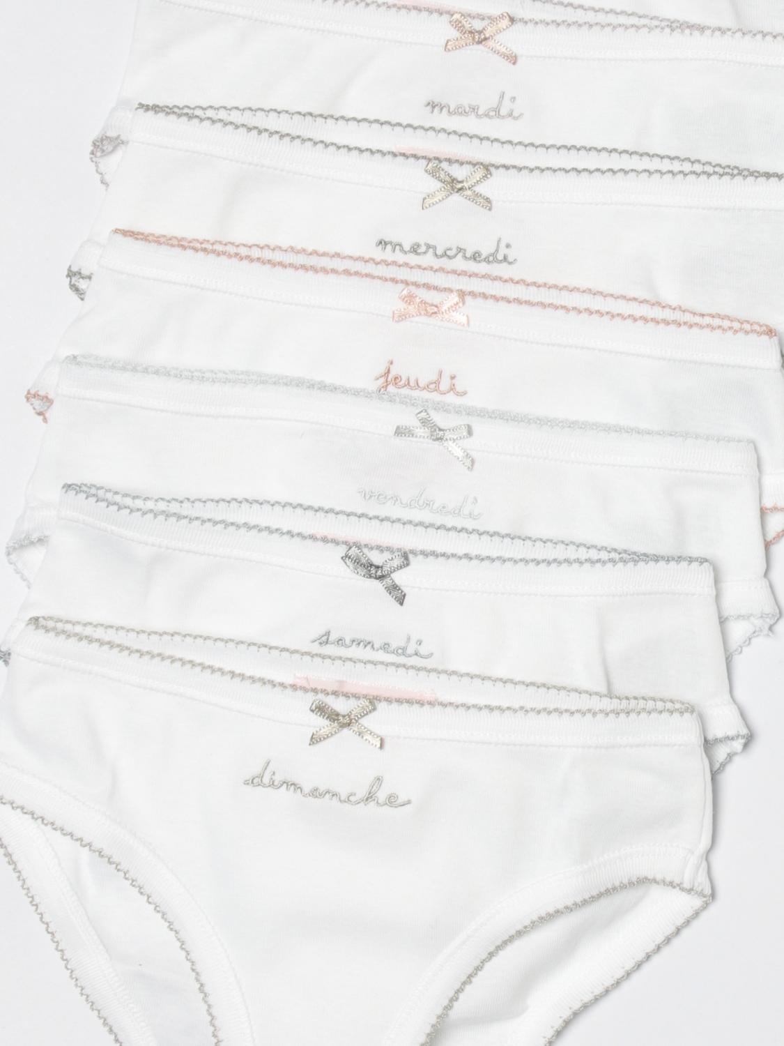 Embroidered briefs (set of seven) - White