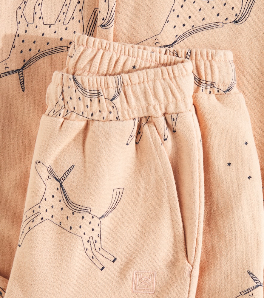Liewood Wilhelm printed ruffled cotton jersey pajamas