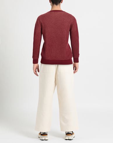 Man Sweater Burgundy Size 42 Wool
