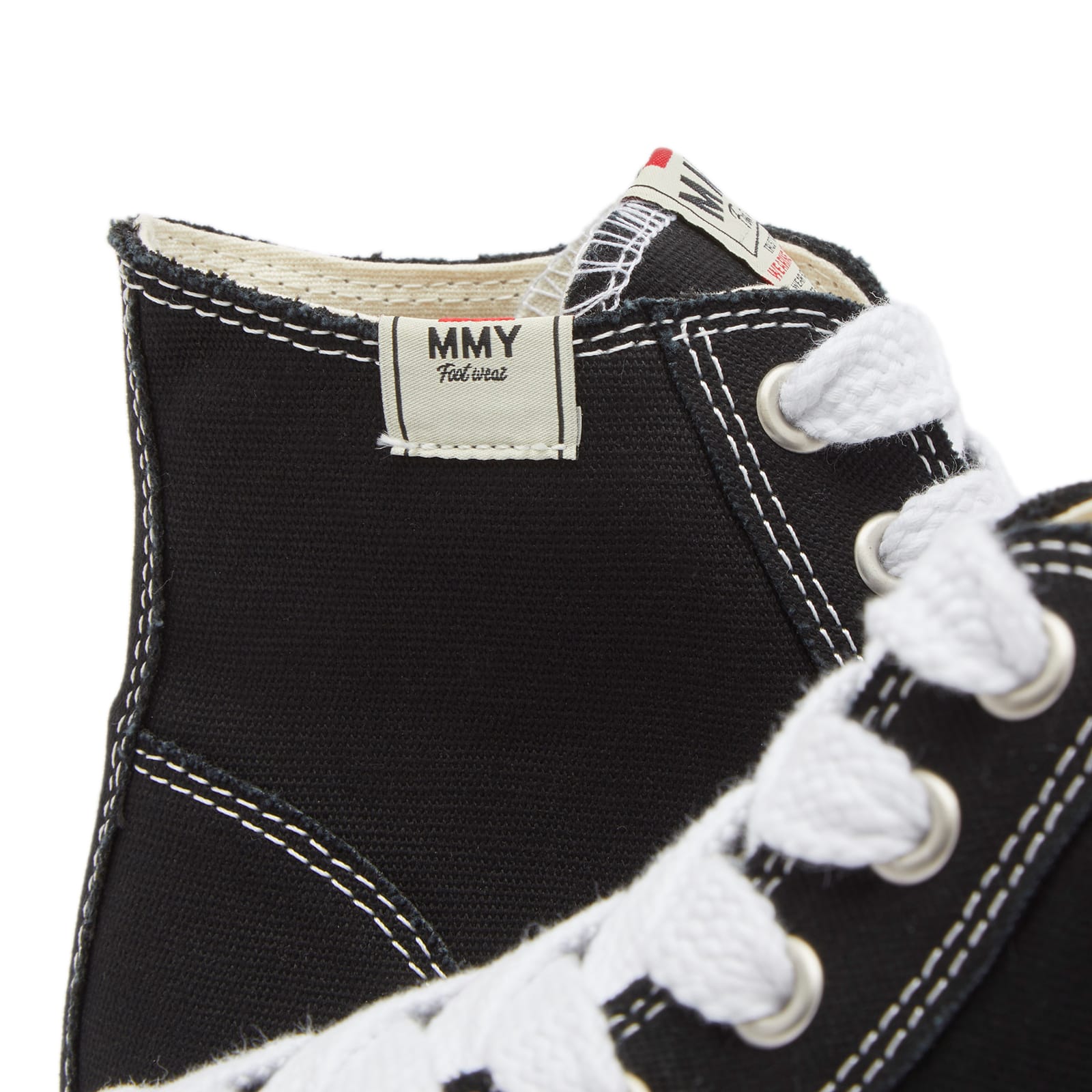 Men's Original Sole Canvas Hi-Top Sneakers in Black