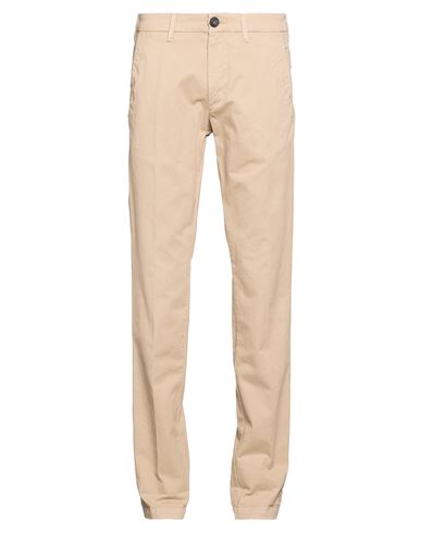 Man Pants Beige Size 28 Cotton, Elastane