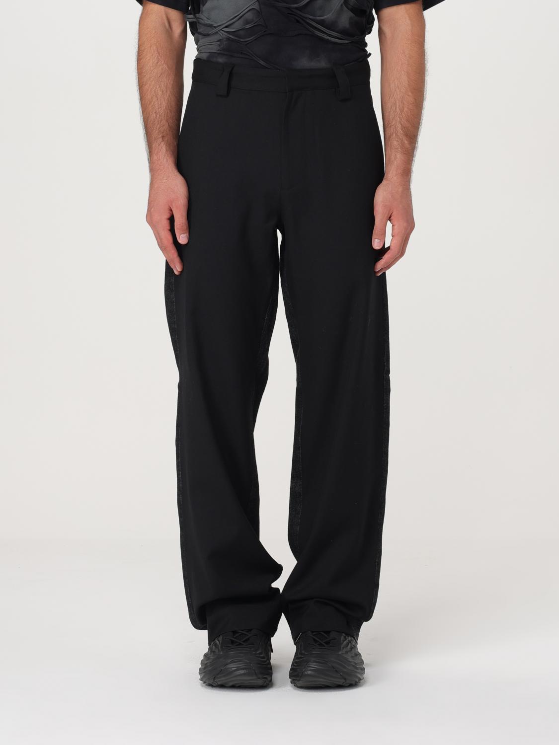 P-Wire-B hybrid straight trousers - Black