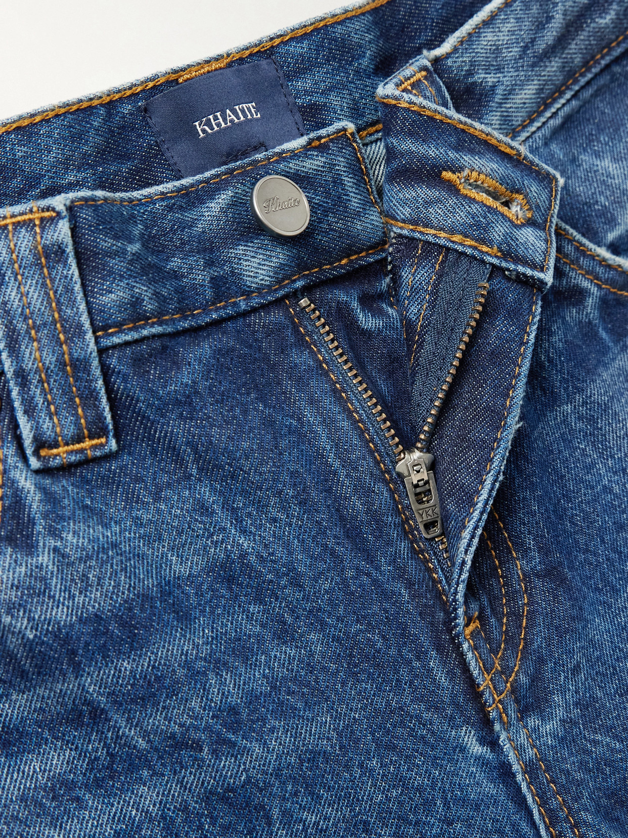 Karo Mid-rise Barrel-leg Jeans - Blue