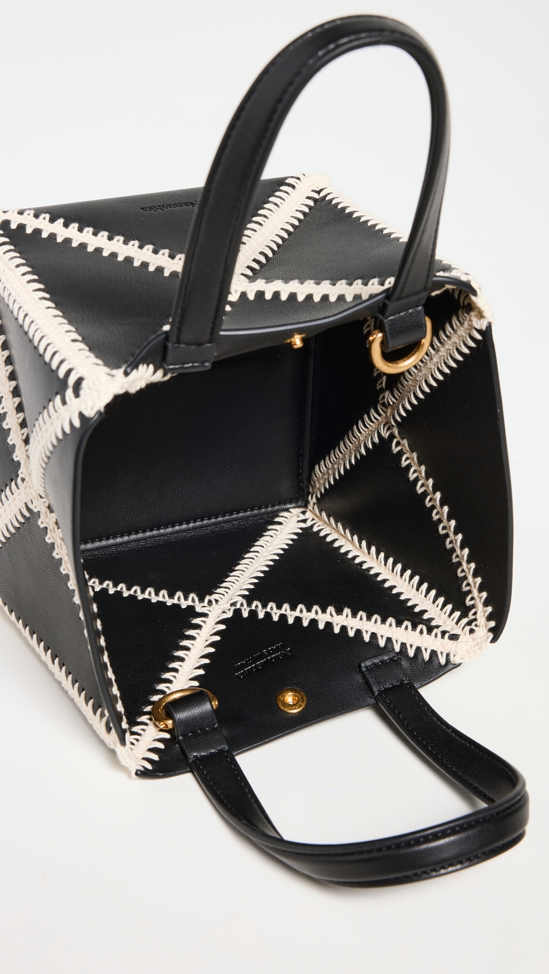 The Origami Mini Bag Black/Cream One Size