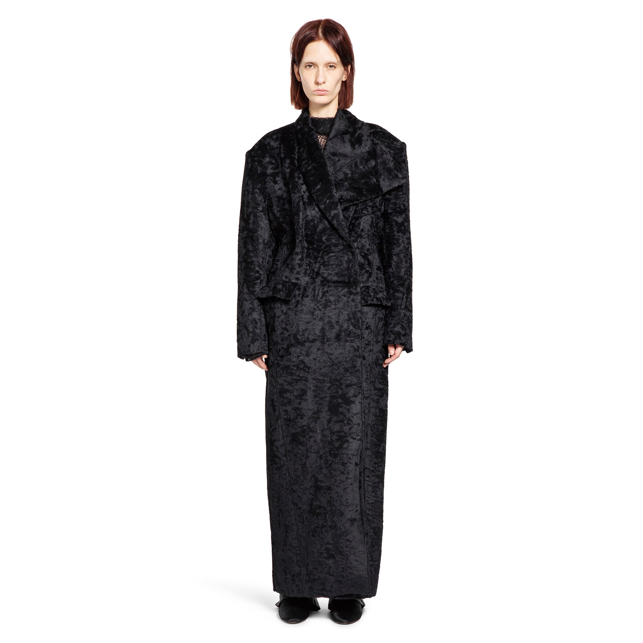 Brushed Wool Coat