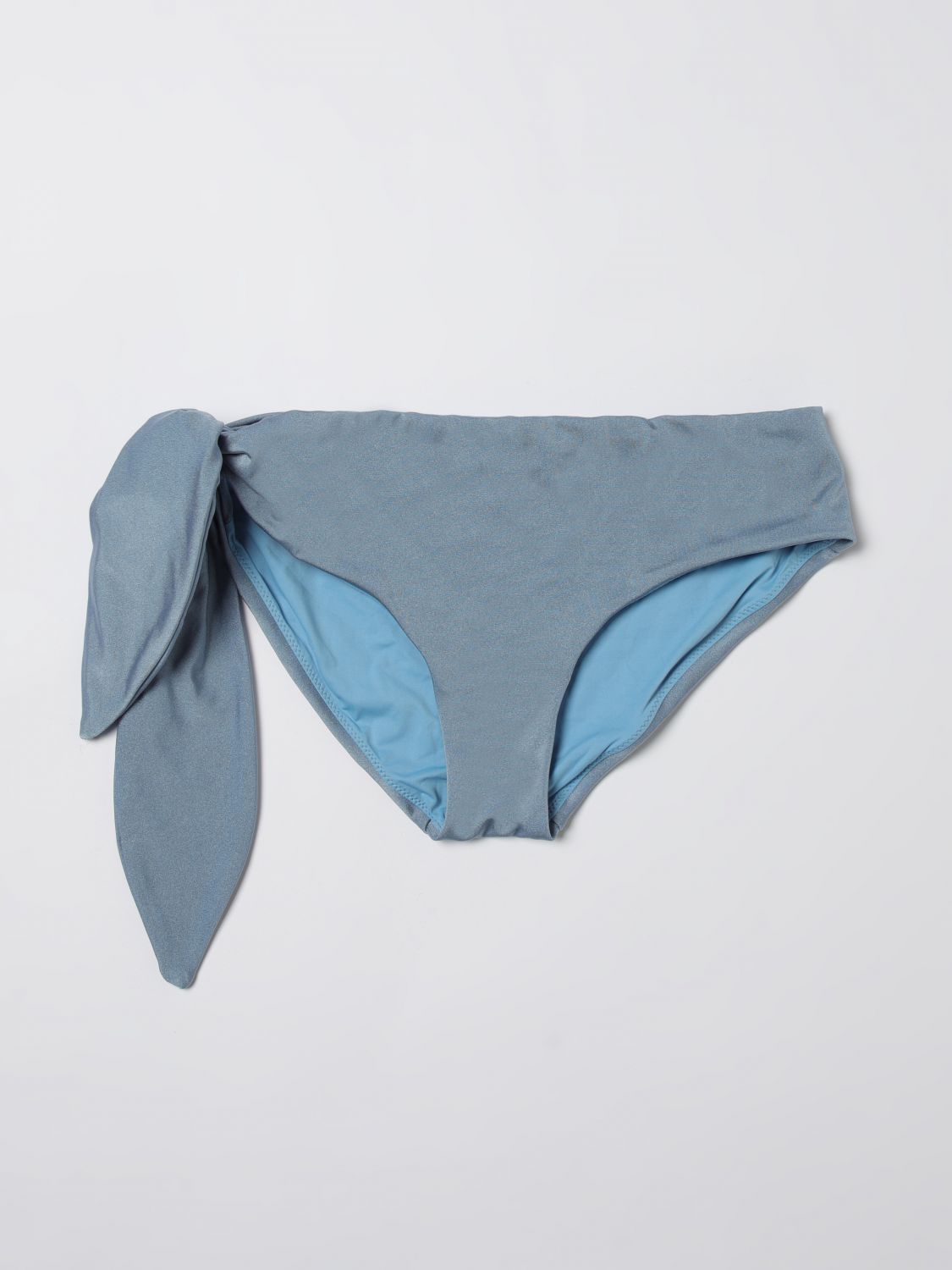 Knot-embellished bikini briefs - Blue