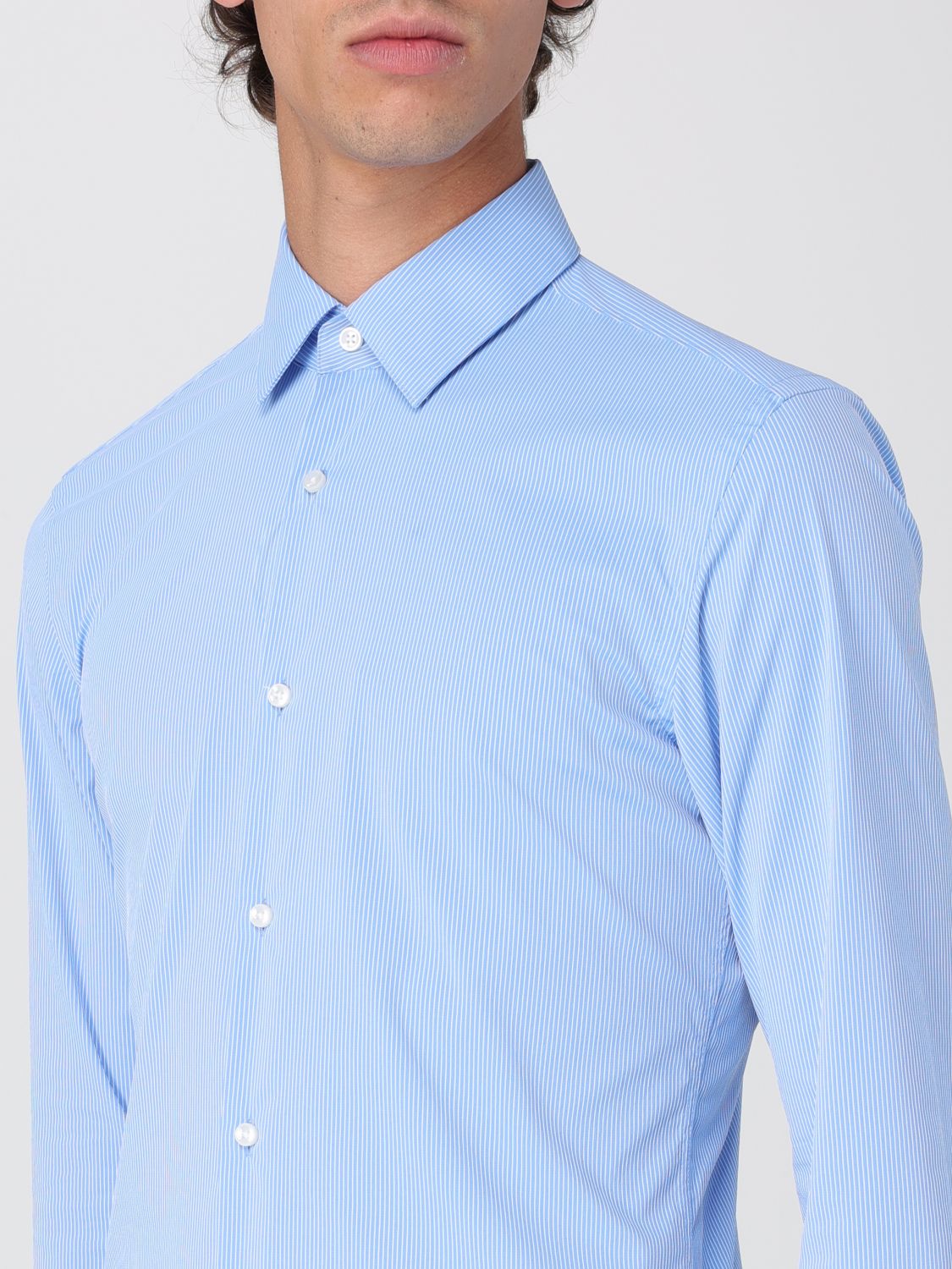 Shirt BOSS Men color Sky Blue