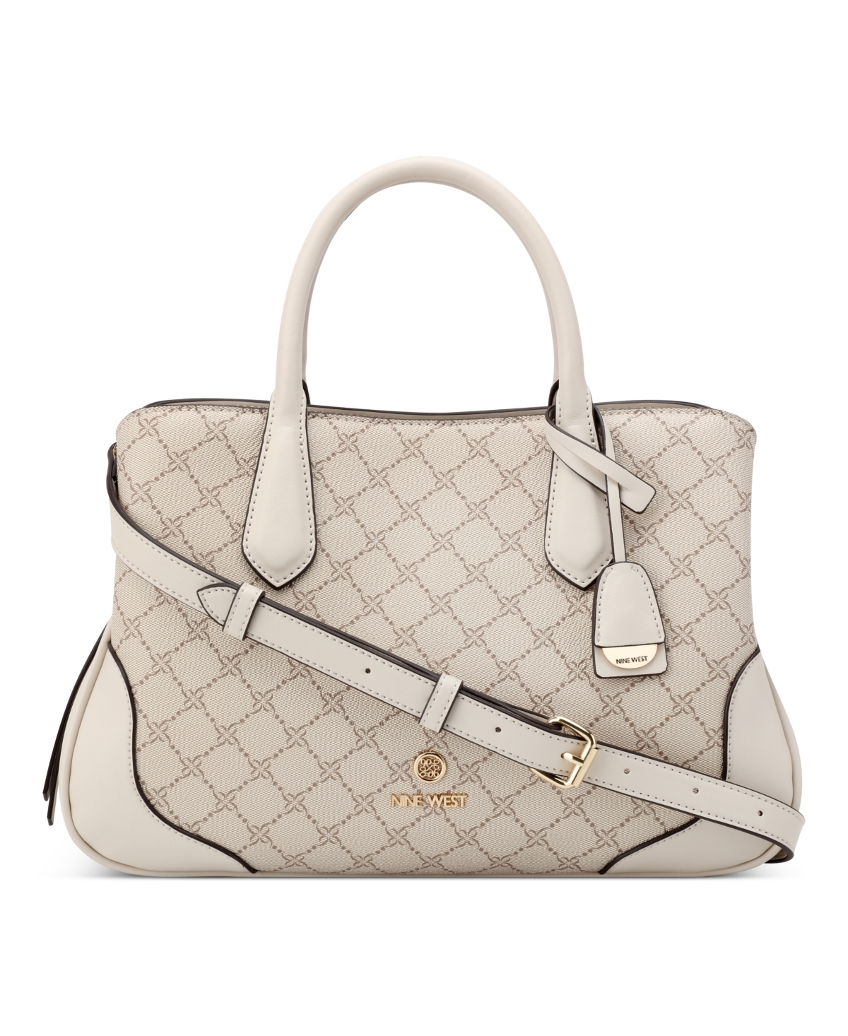 Bloomfield Triple Compartment Satchel Bag - Mushroom Logo Milk