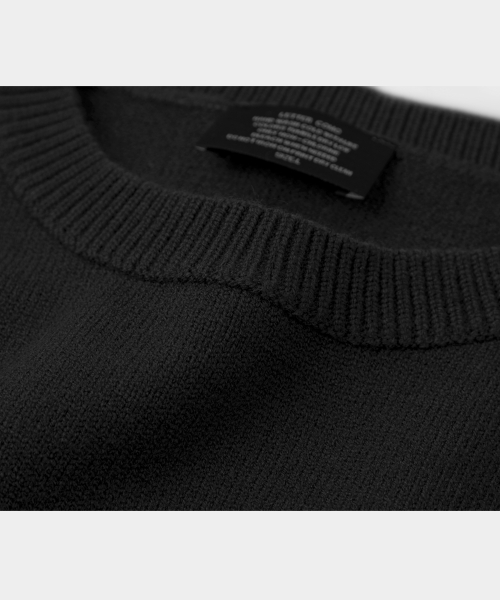 Essential Daily Round Knit Black
