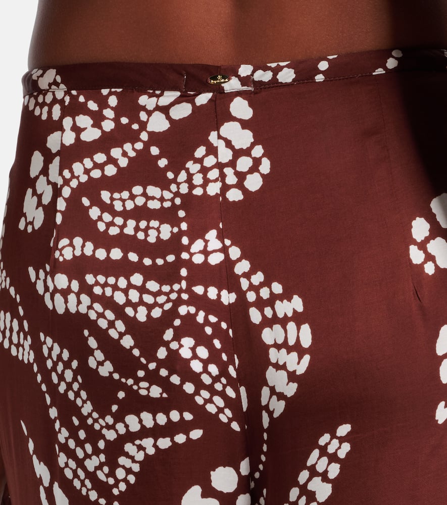 Clea printed wide-leg pants