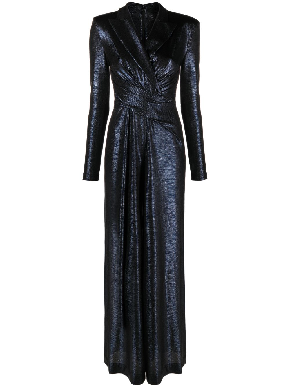 Lamé wide-leg jumpsuit - Blue