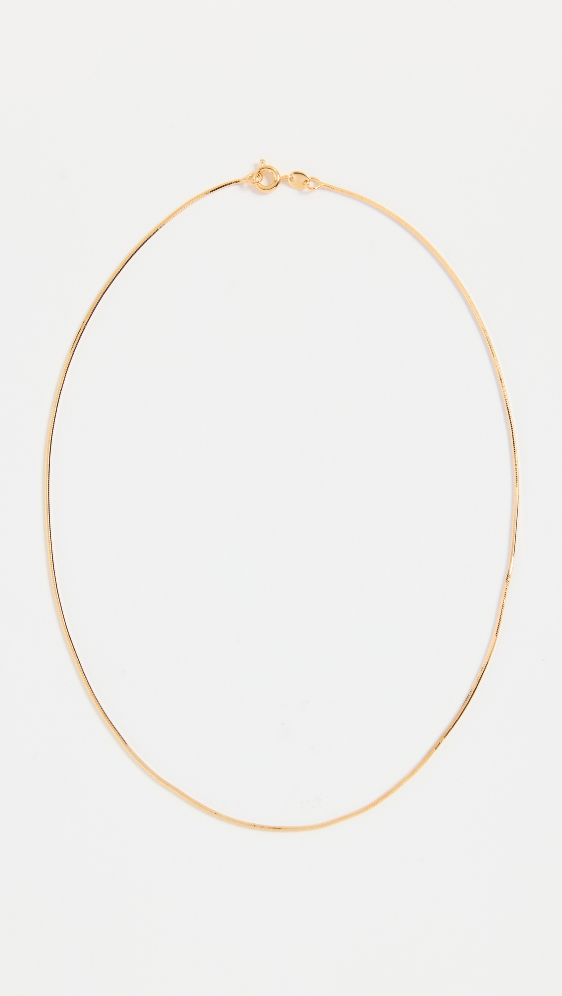 Mini Snake Necklace Gold One Size