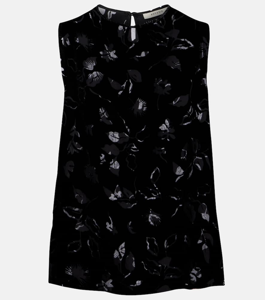 Trento devoré velvet top