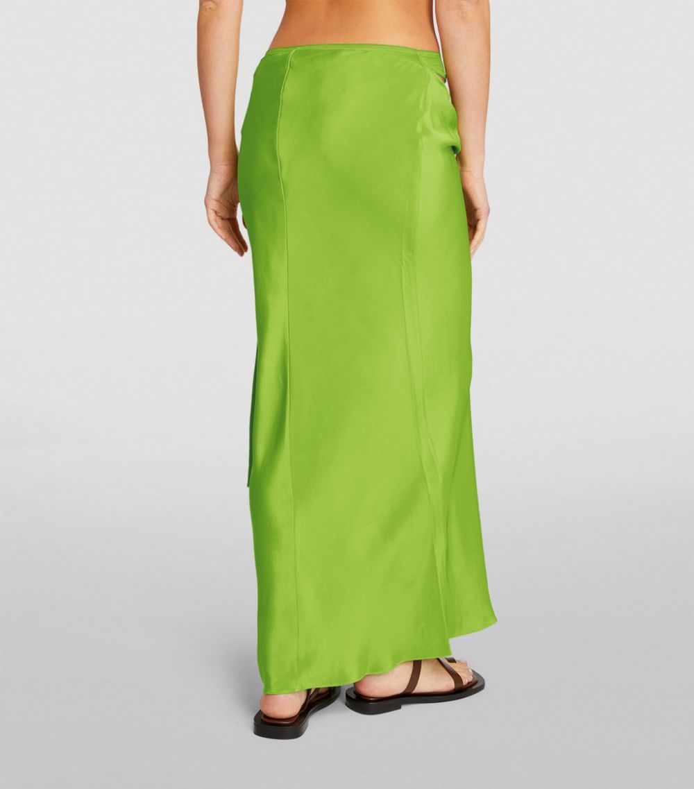 Silk Cowl Skirt