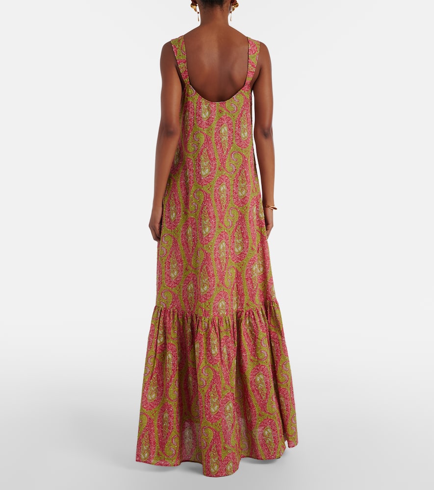 Printed cotton maxi dress