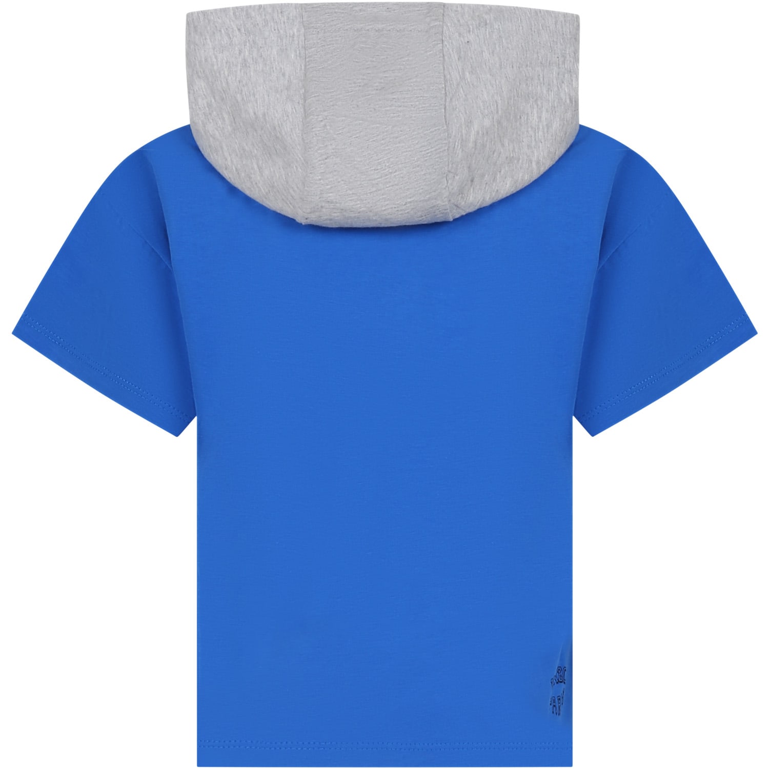 Logo-print cotton T-shirt - Blue