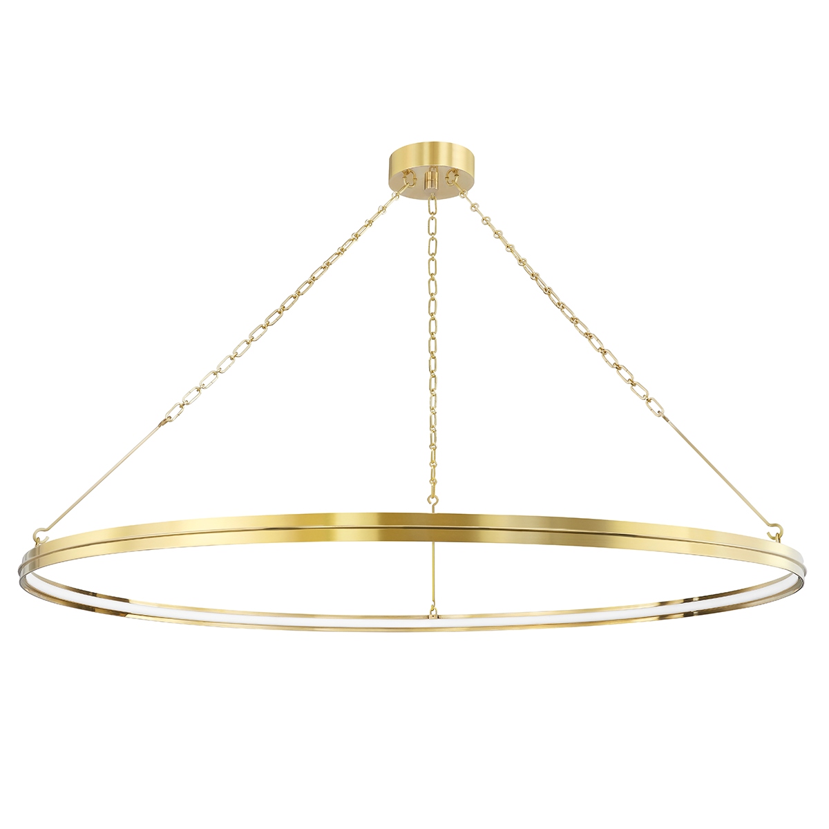 Aged Brass LED Chandelier from the Rosendale Collection