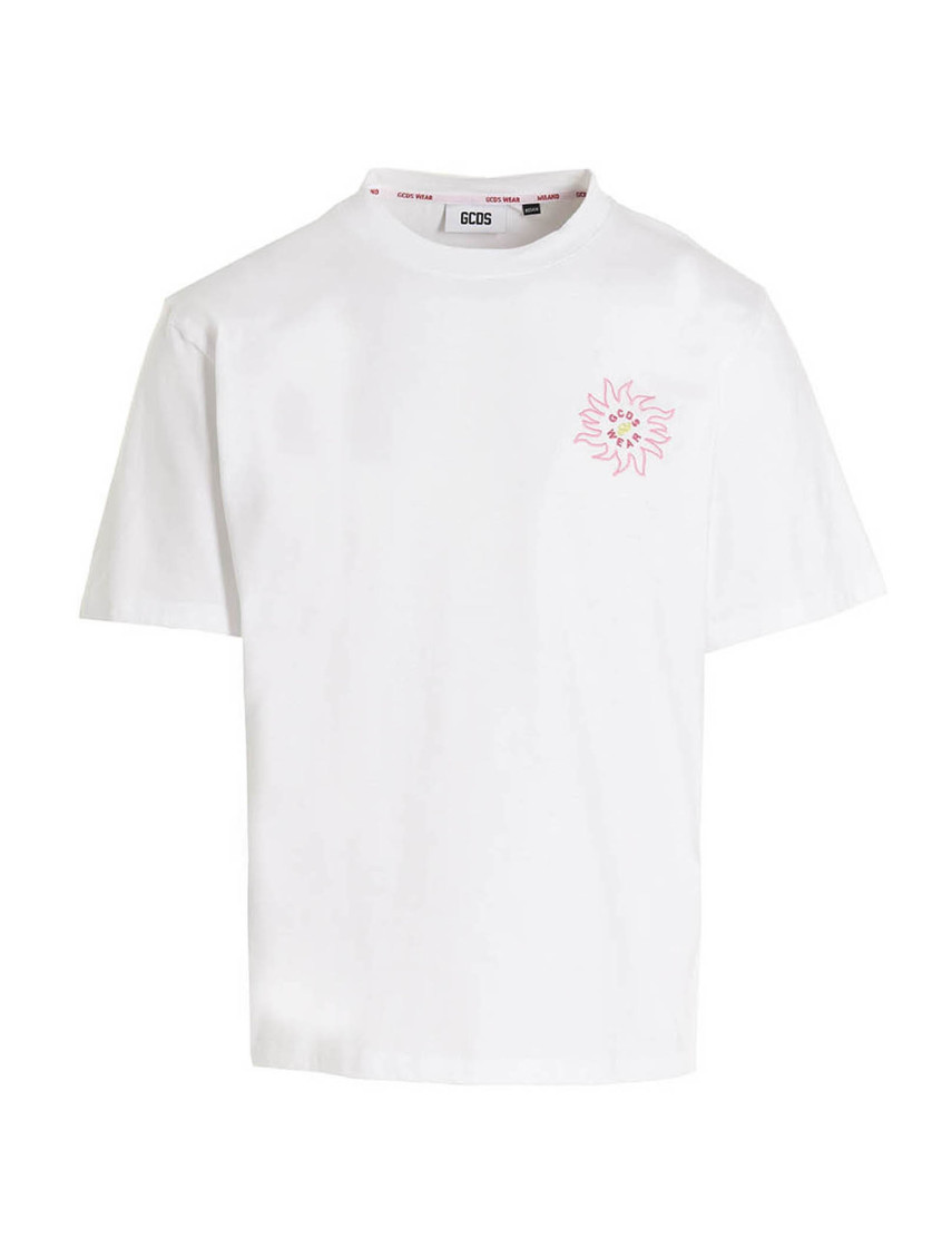 -'Surfing Weirdo' T Shirt Bianco-Uomo