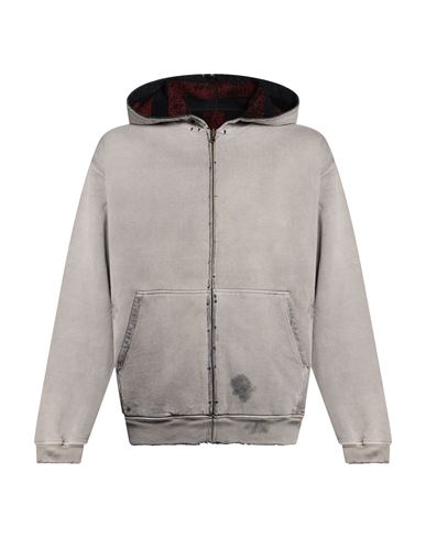 Man Sweatshirt Light grey Size M Cotton