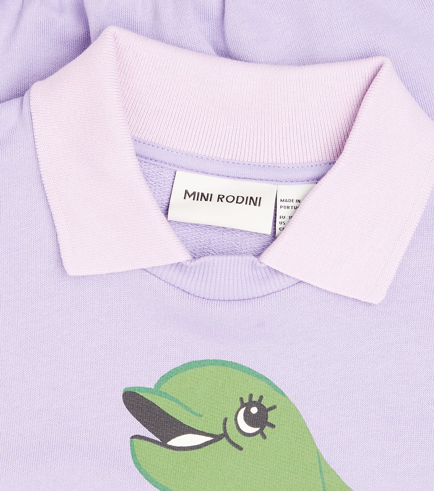 Dolphin printed cotton sweatshirt