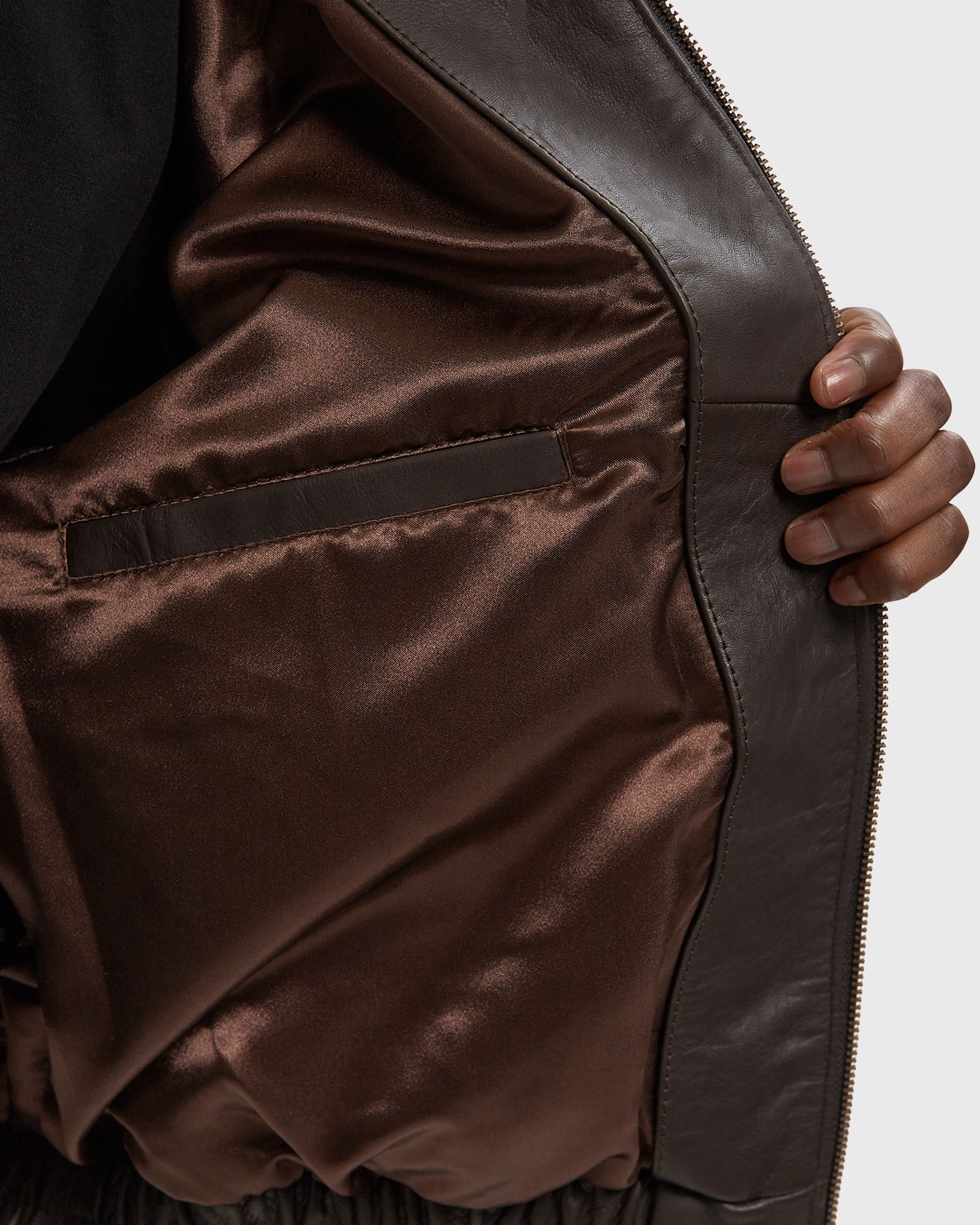 Leather Bomber Jacket