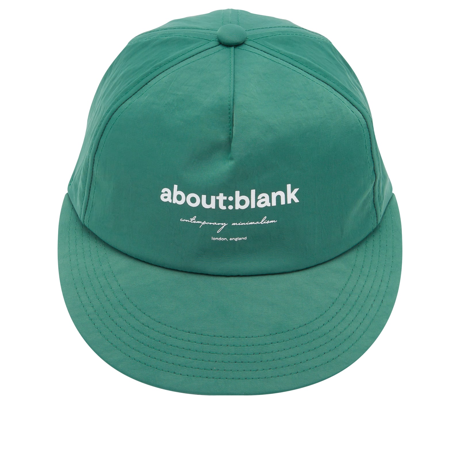 Men's Box Logo Cap in Epsom Green/Ecru