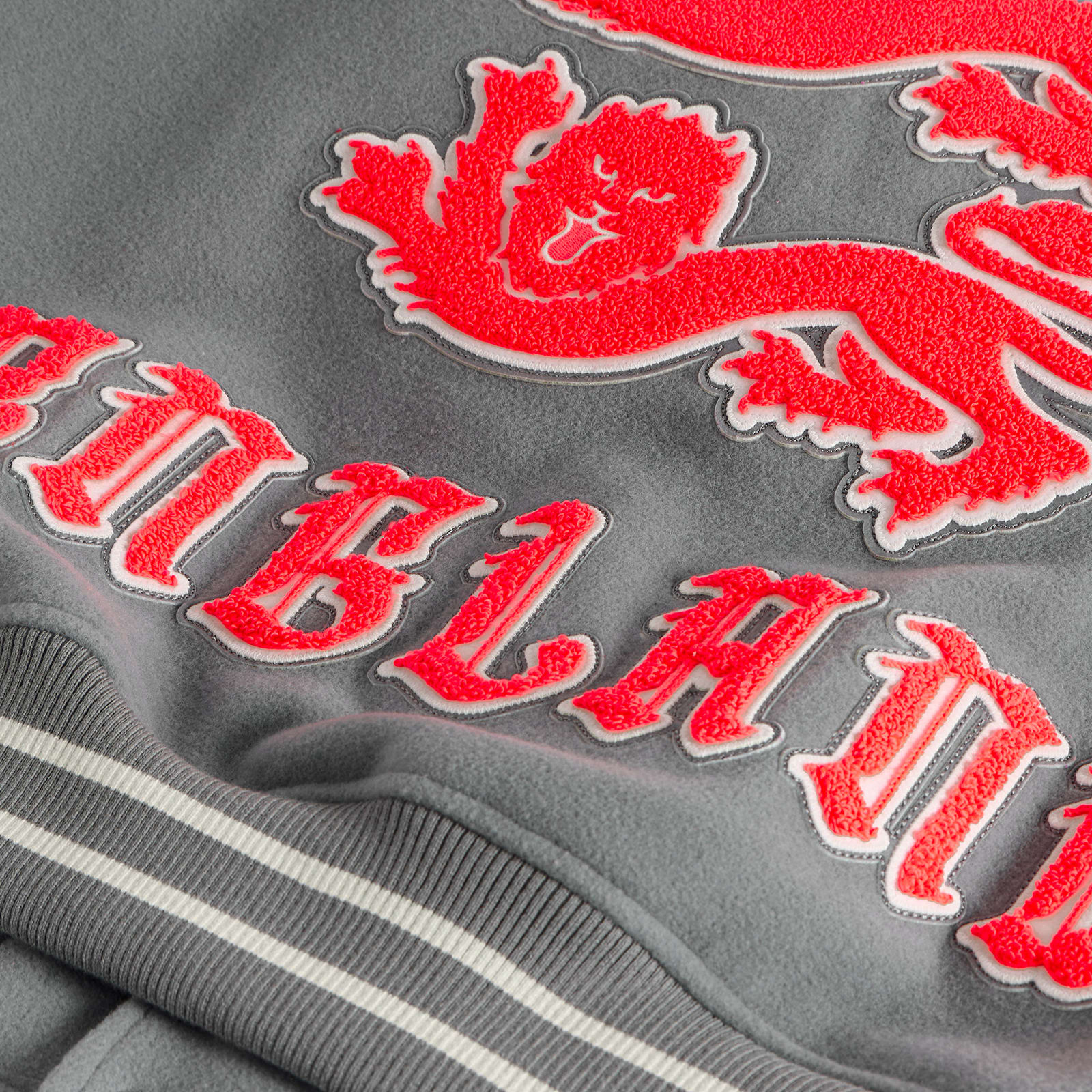 Men's x Palace England Varsity Jacket Grey