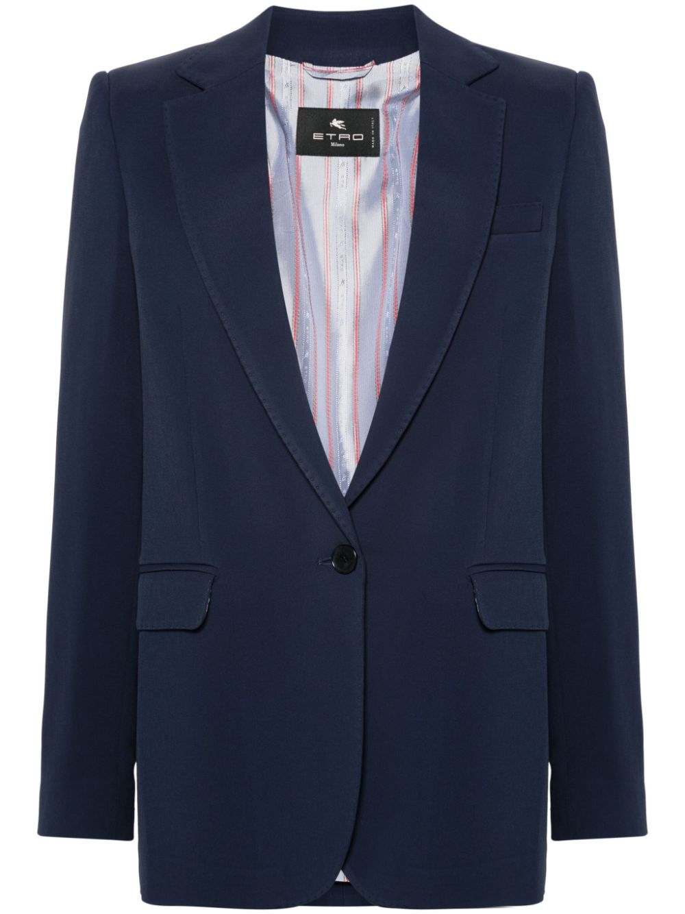 Single-breasted blazer - Blue