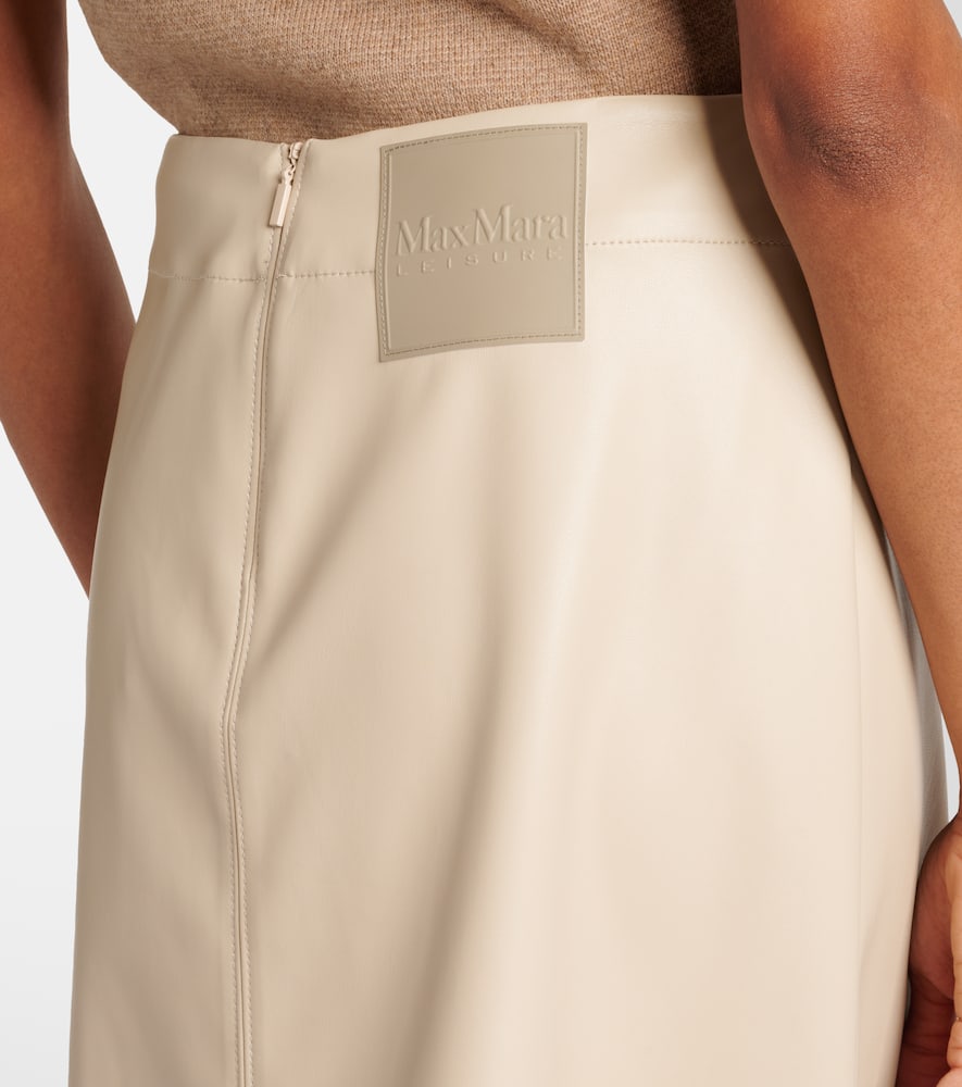 Max Mara Leisure Aere coated jersey miniskirt