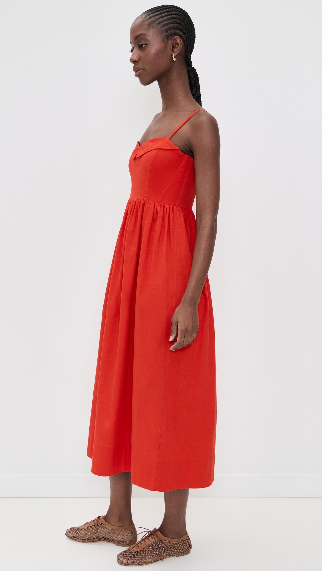 The Verse Dress Hot Red