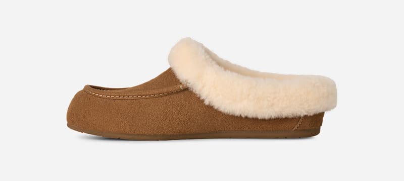 ® Women's Ansley Mule Sheepskin in Chestnut