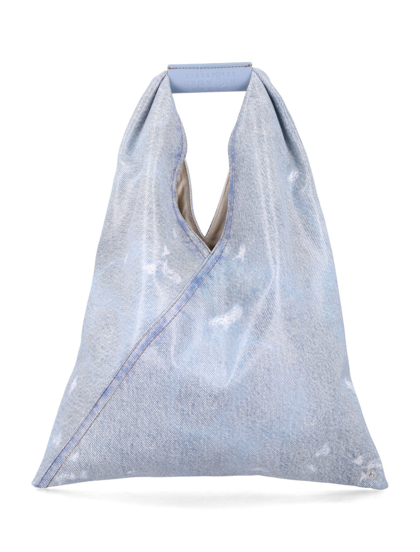 Japanese Bag Classic Small Light Blue Polyester Coating Tote - Women