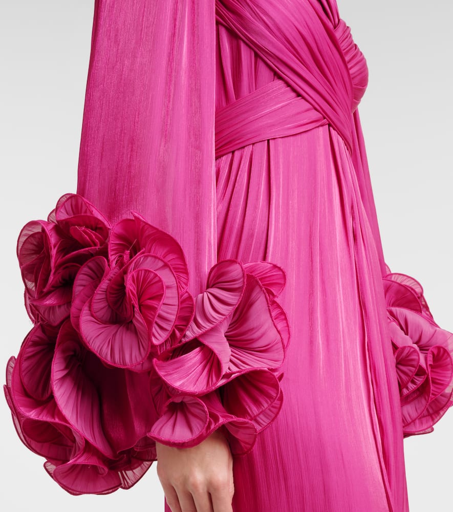 Ruffled midi dress