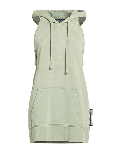 Woman Sweatshirt Sage green Size S Cotton