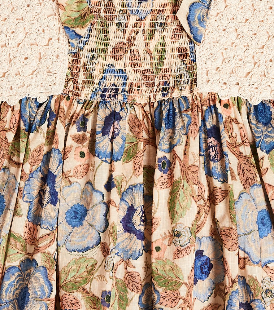 Zimmermann Kids Junie crochet-trimmed cotton dress
