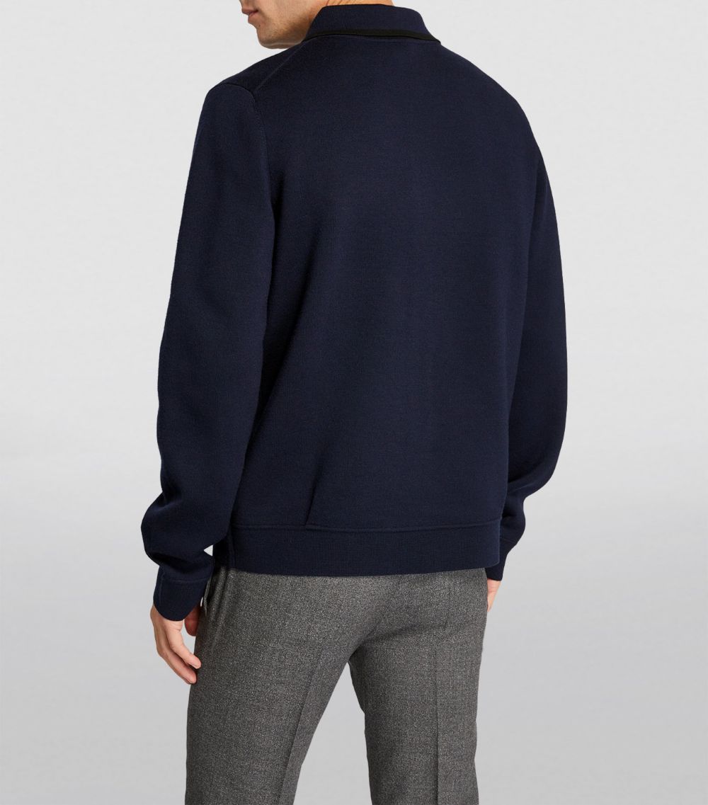 Merino-Cotton Tipped Overshirt