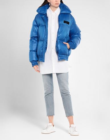 Woman Puffer Blue Size 6 Polyamide