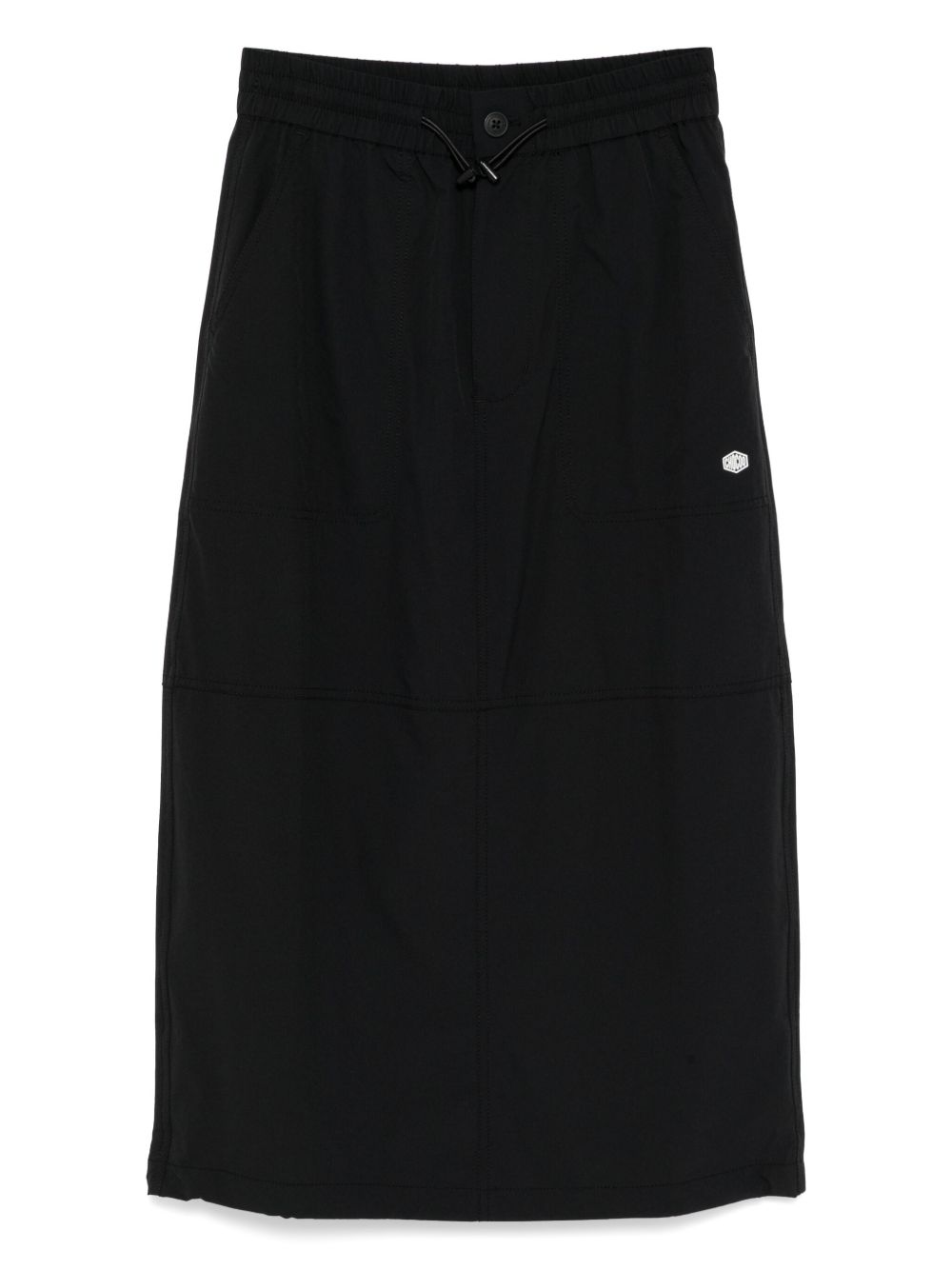 Logo-printed skirt - Black