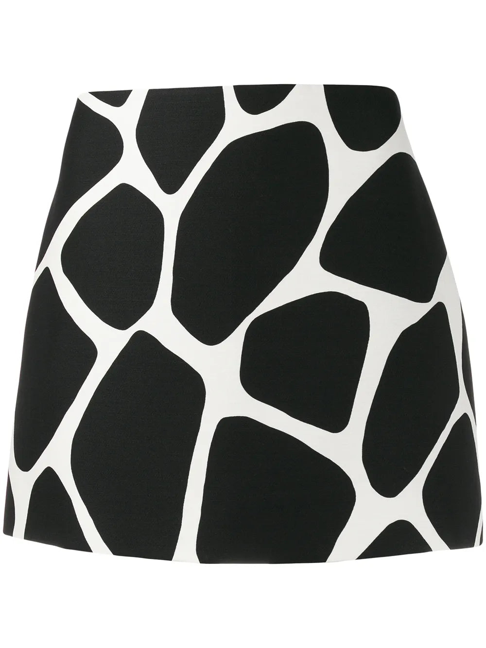 Giraffe Print Skirt — Black