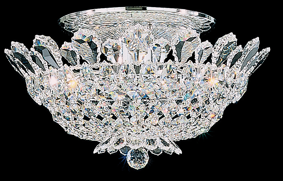Trilliane 8-Light Semi-Flush Ceiling Light in Silver