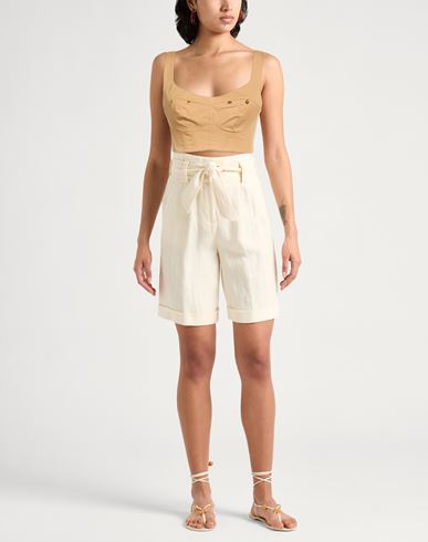 Woman Top Camel Size 4 Cotton
