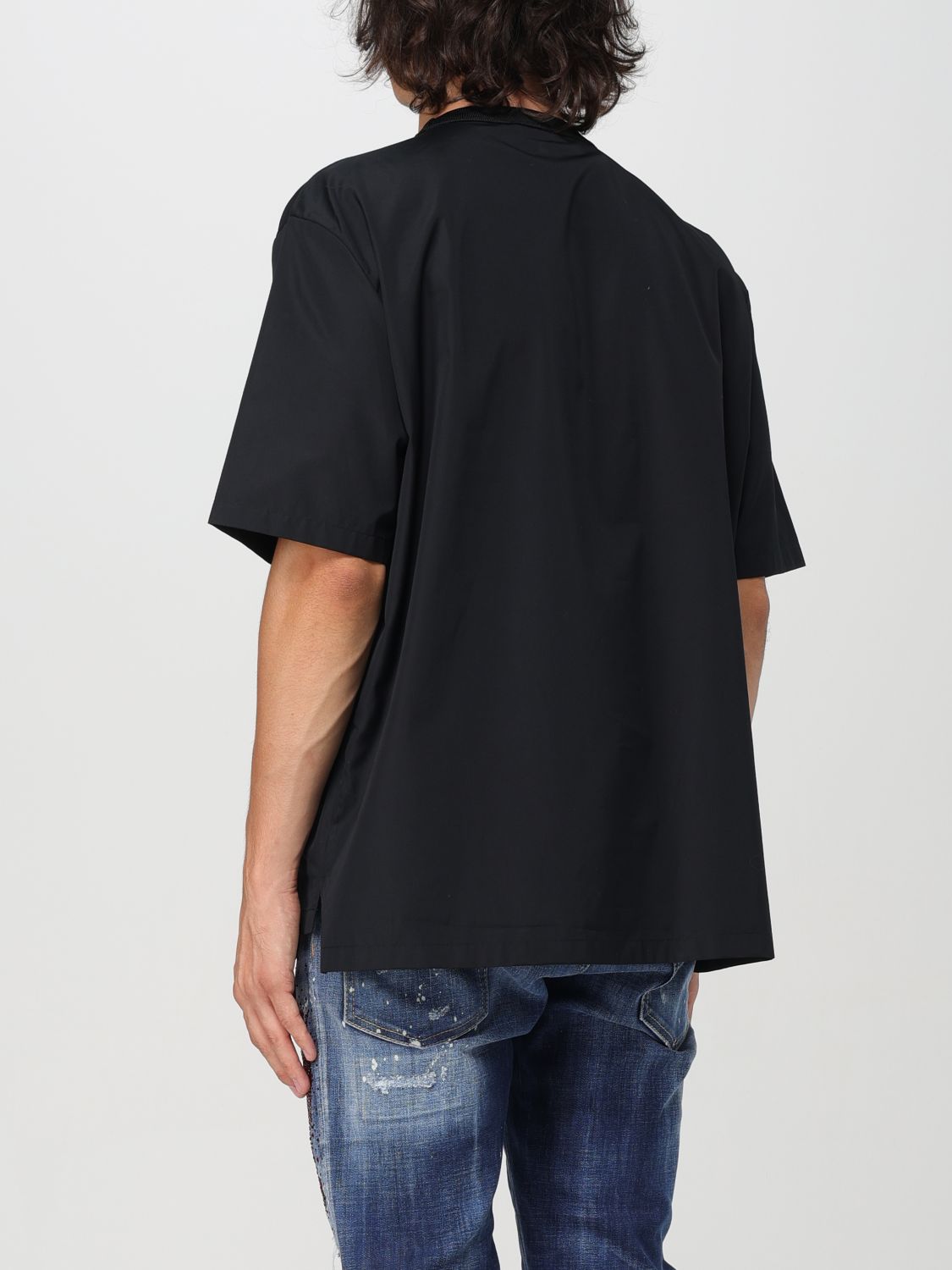 Sequin-embellishment T-shirt - Black