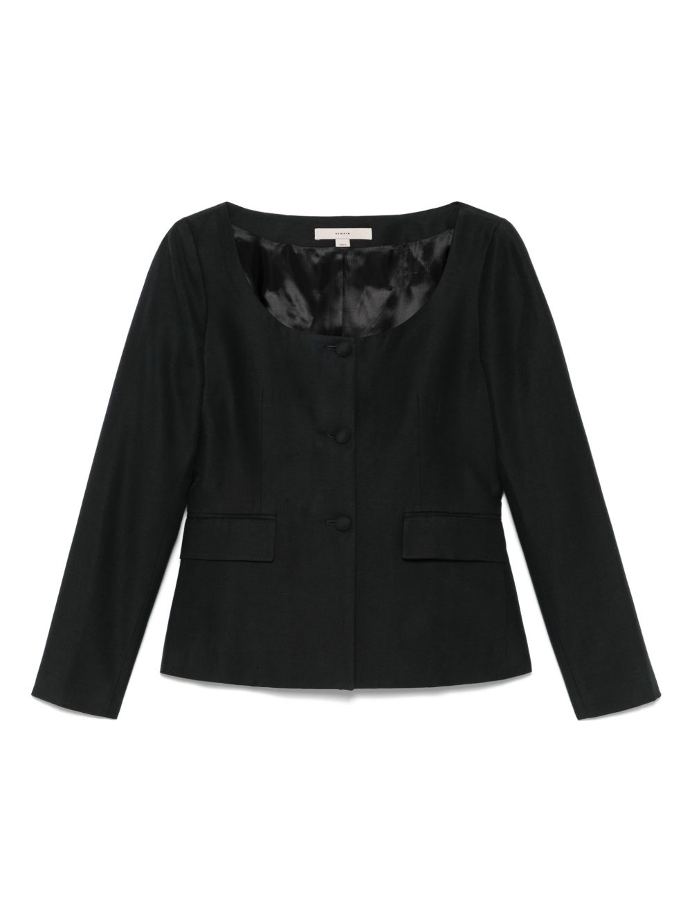 REMAIN open-neck jacket - Black
