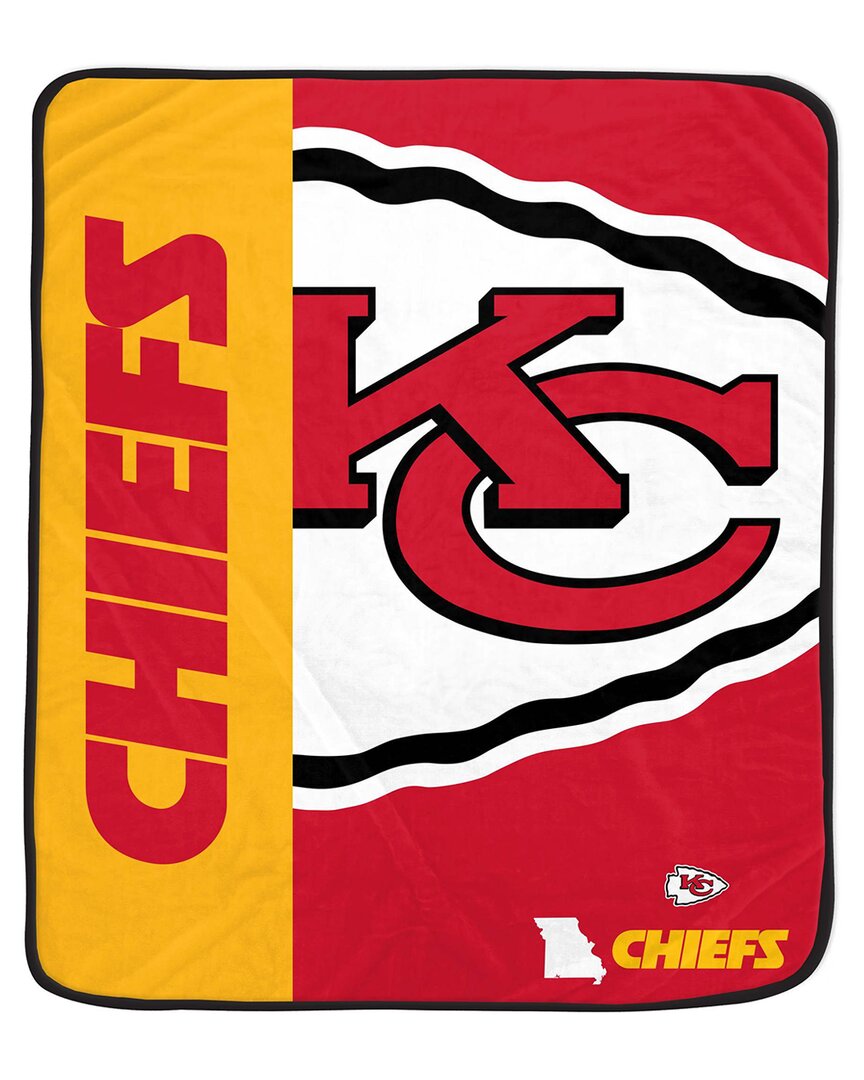 Kansas City Chiefs Nfl Team Logo Soft Fleece Throw
