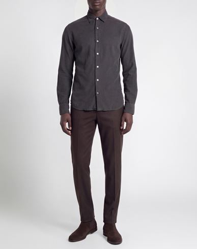 Man Shirt Charcoal Size S Cotton