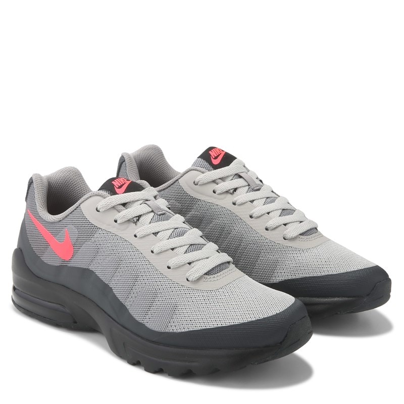 Men's Air Max Invigor Sneakers (Grey/Black/Red)