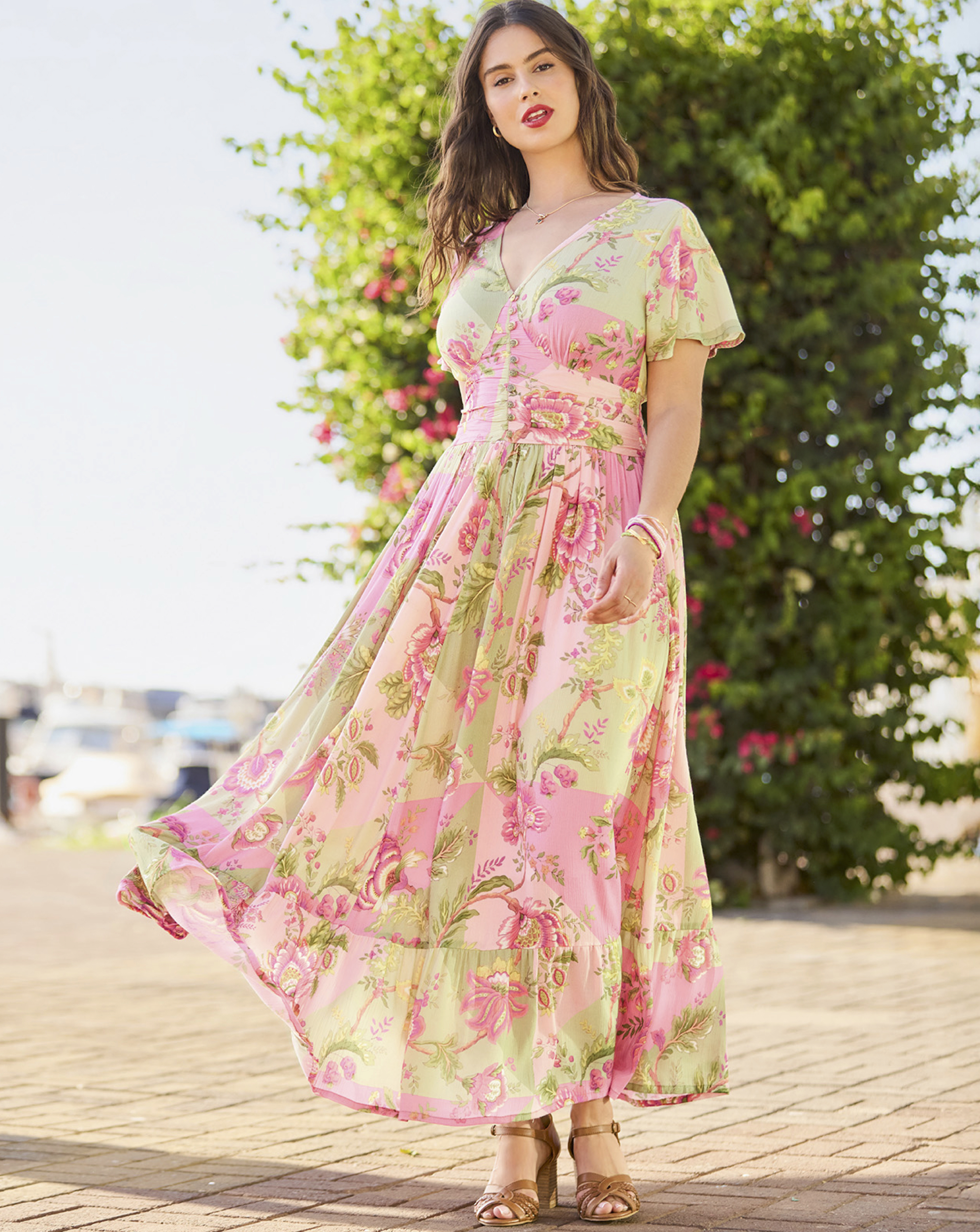 JB Prettiest Patchwork Print Dre