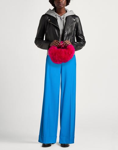 Woman Pants Azure Size 6 Polyester, Wool, Elastane