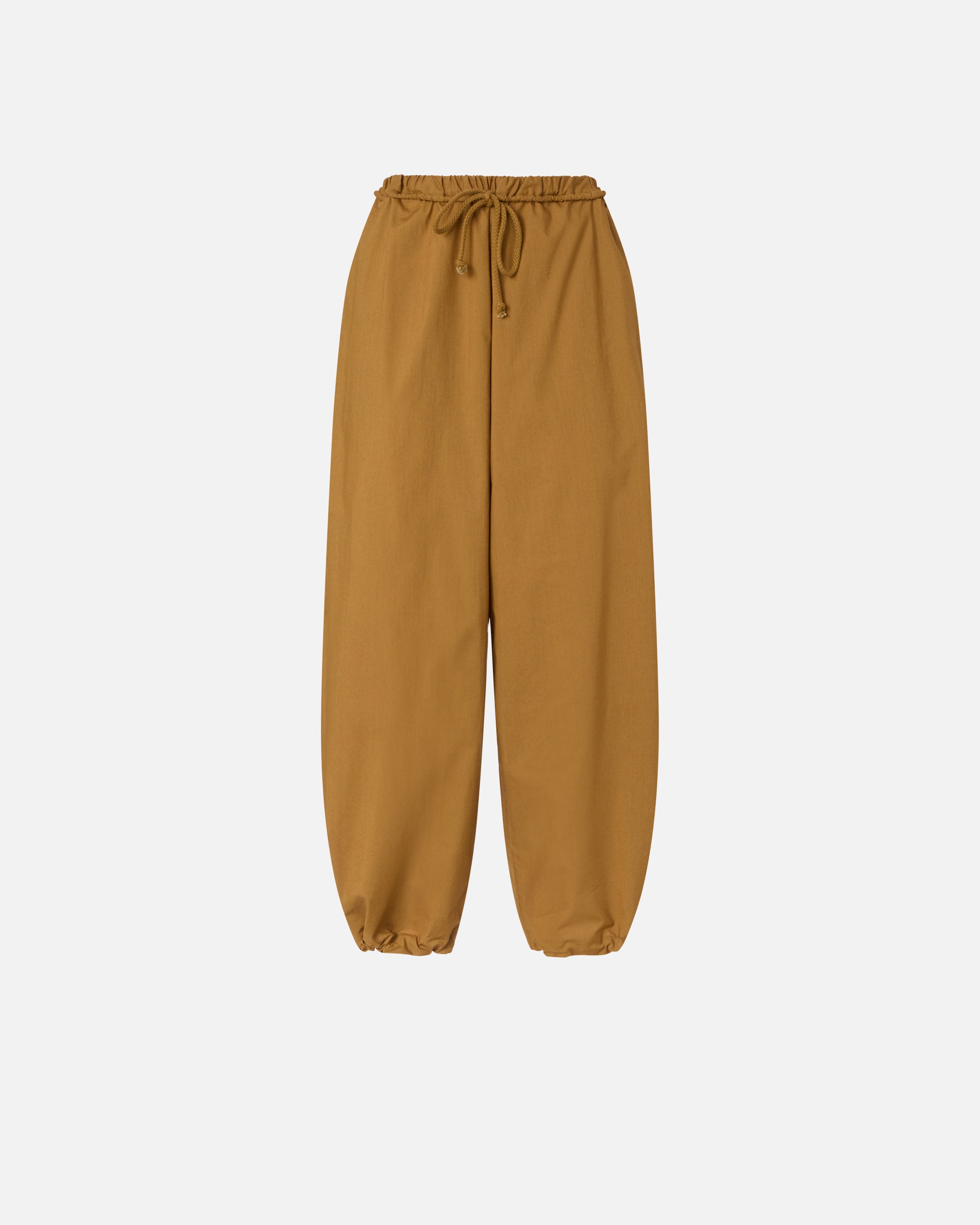 Wide-leg trousers with tie - L