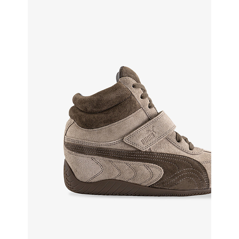 Womens Speedcat Wedge Suede Trainers